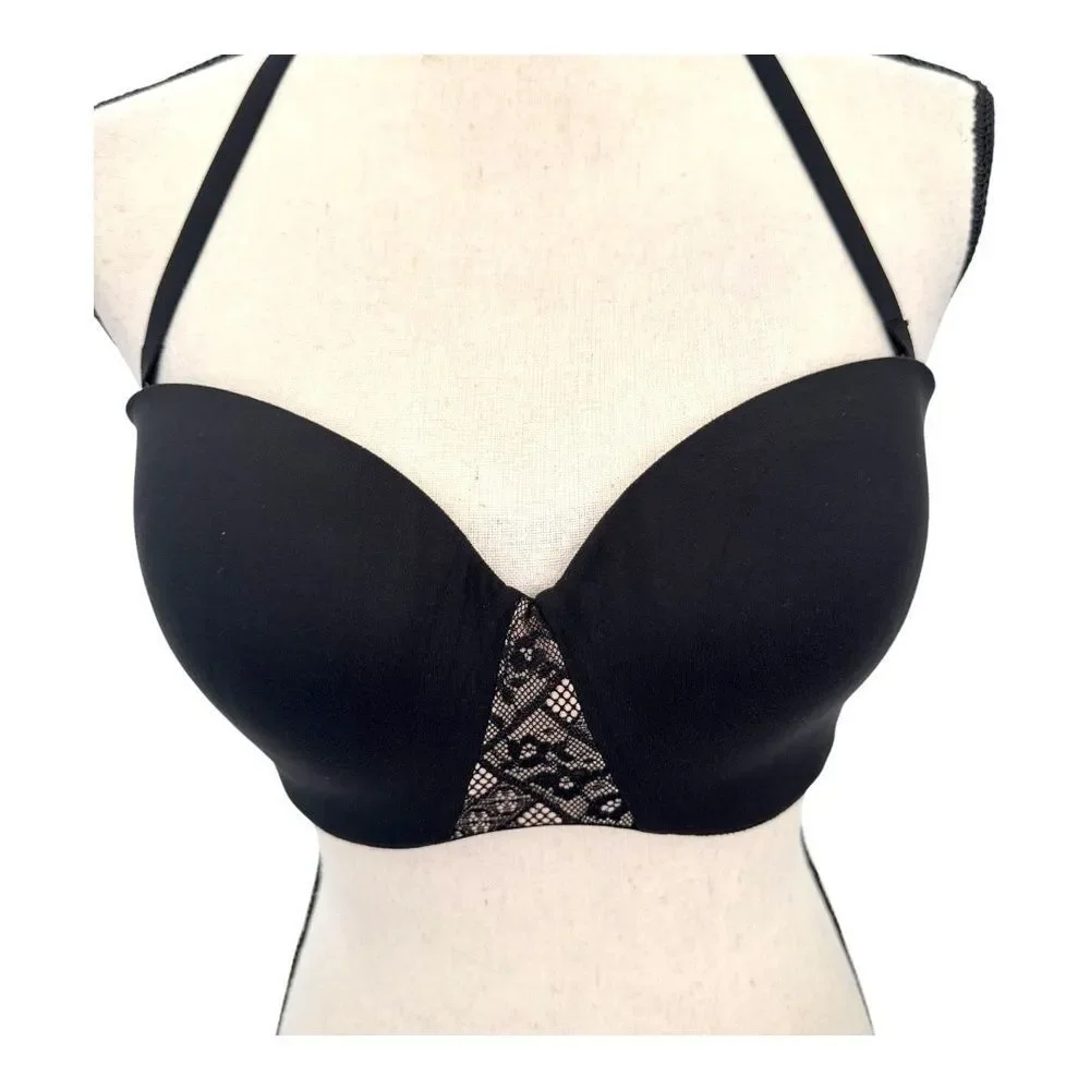 Victoria's Secret Body by Victoria Multi-Way Convertible Push Up Bra Black 32DDD